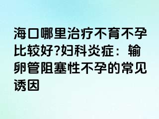 ?？谀睦镏委煵挥辉斜容^好?婦科炎癥：輸卵管阻塞性不孕的常見誘因